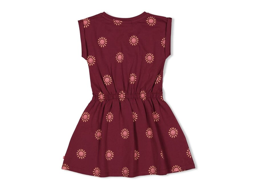 Jurk AOP - Salsa Sunset - Bordeaux