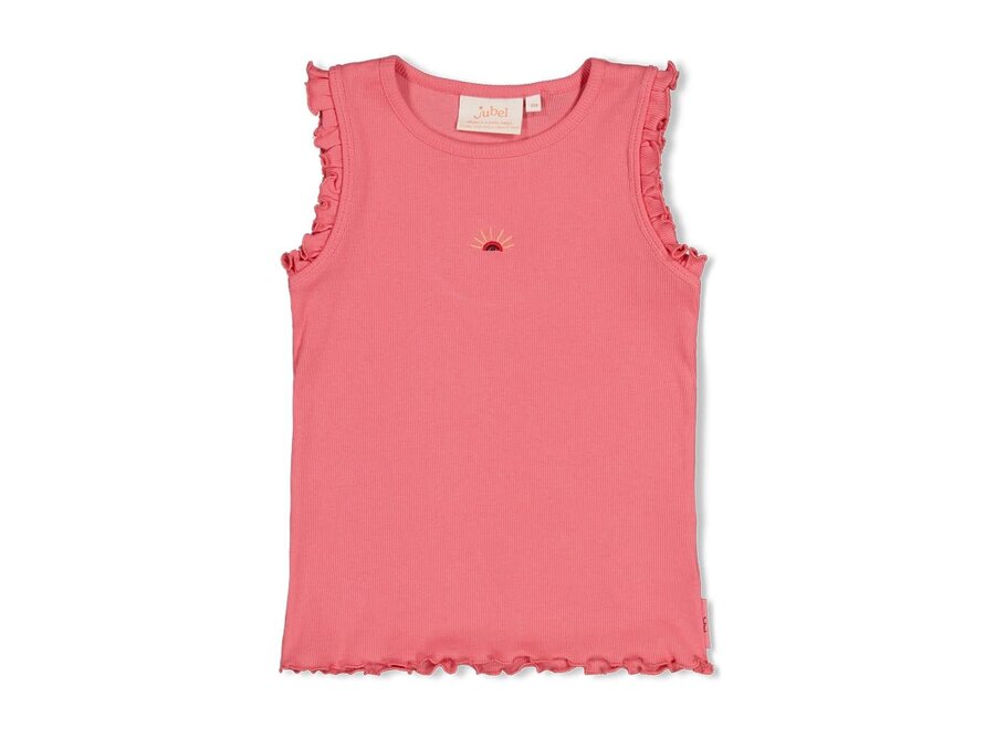 Singlet rib - Salsa Sunset - Roze