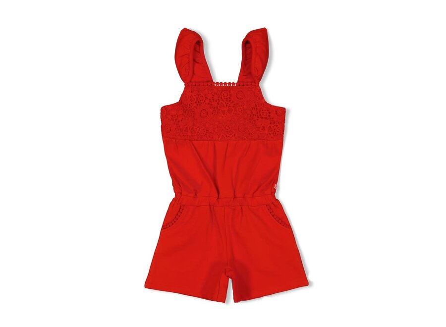 Jumpsuit kort - Salsa Sunset - Rood