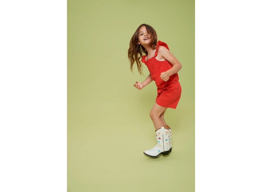 Jumpsuit kort - Salsa Sunset - Rood