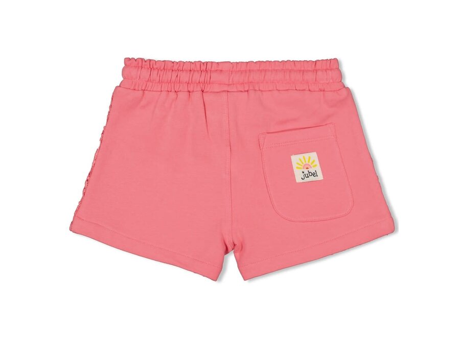 Short met crochetdetail - Salsa Sunset - Roze