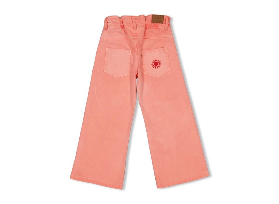 Jeans wide leg - Salsa Sunset - Zalm