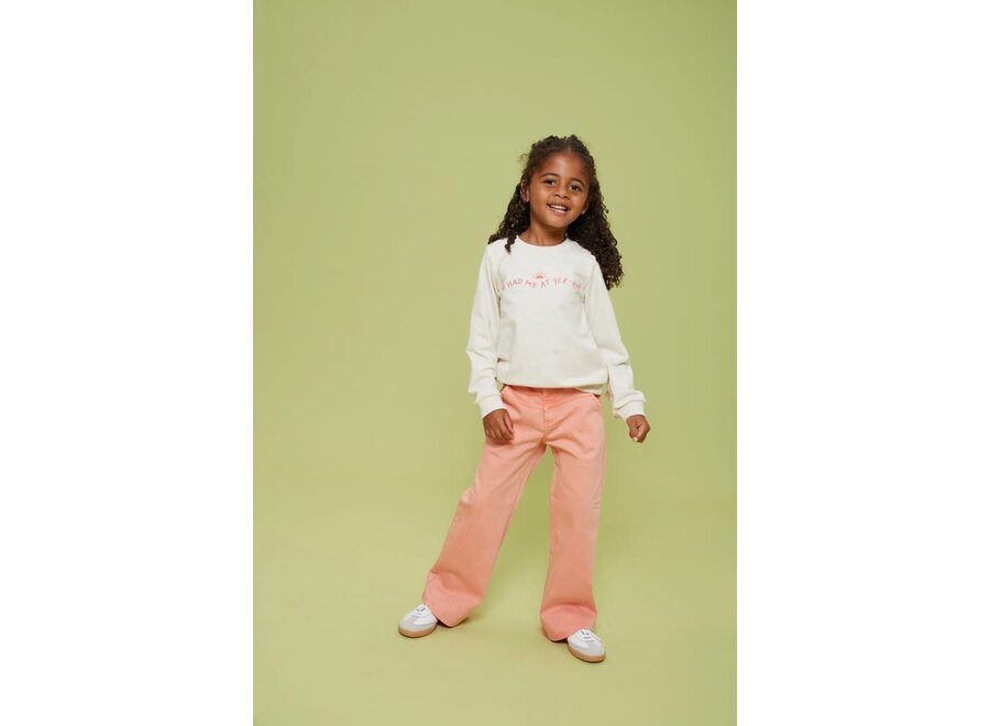 Jeans wide leg - Salsa Sunset - Zalm