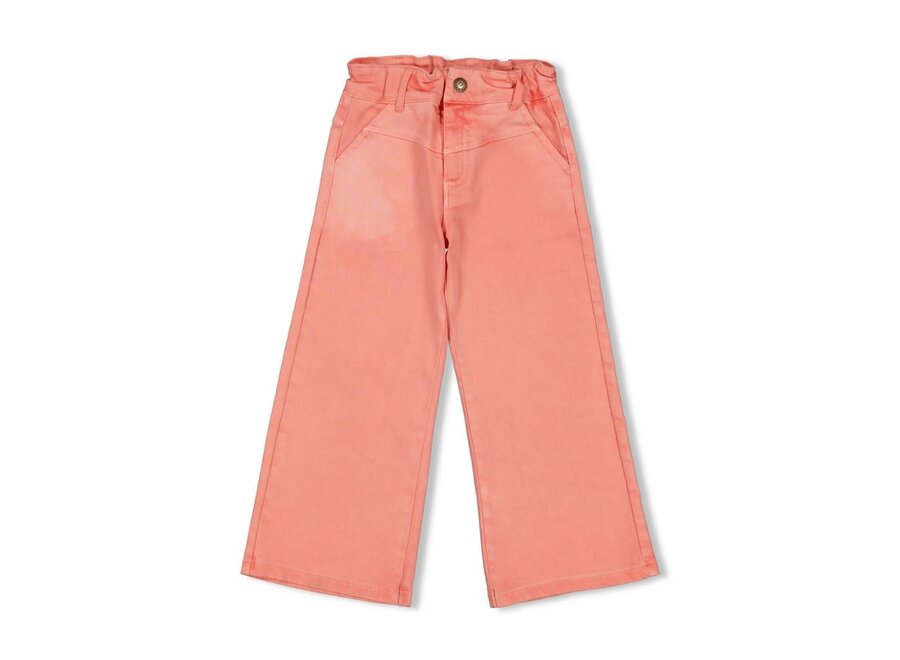 Jeans wide leg - Salsa Sunset - Zalm