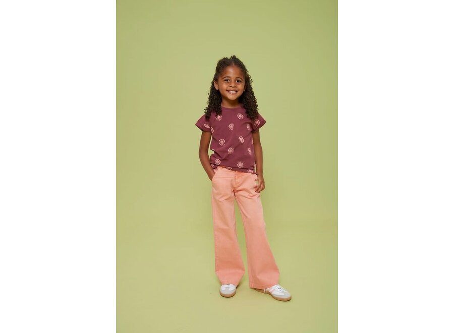 Jeans wide leg - Salsa Sunset - Zalm