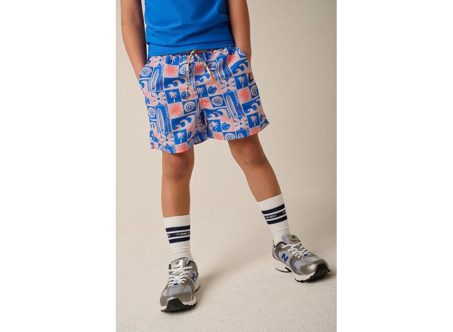 UV Zwemshirt Piaui korte mouw - Blauw