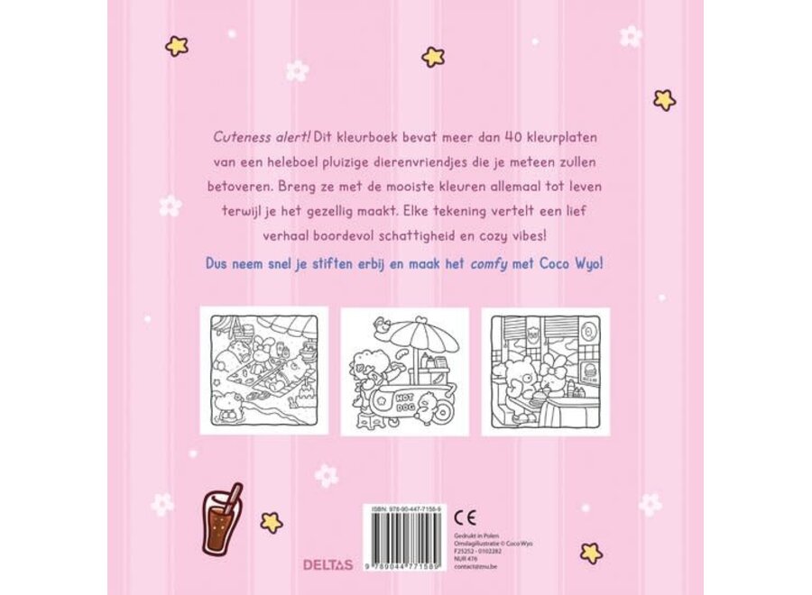 Cozy Friends Cute & Comfy kleurboek Coco Wyo