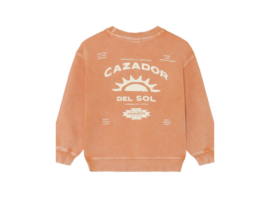 Oversized Sweater Backprint Sandstone