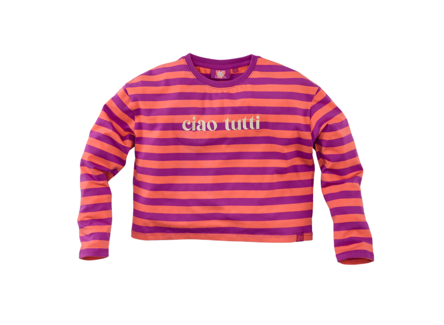 Adriana | Boxy Longsleeve - Foxy violet