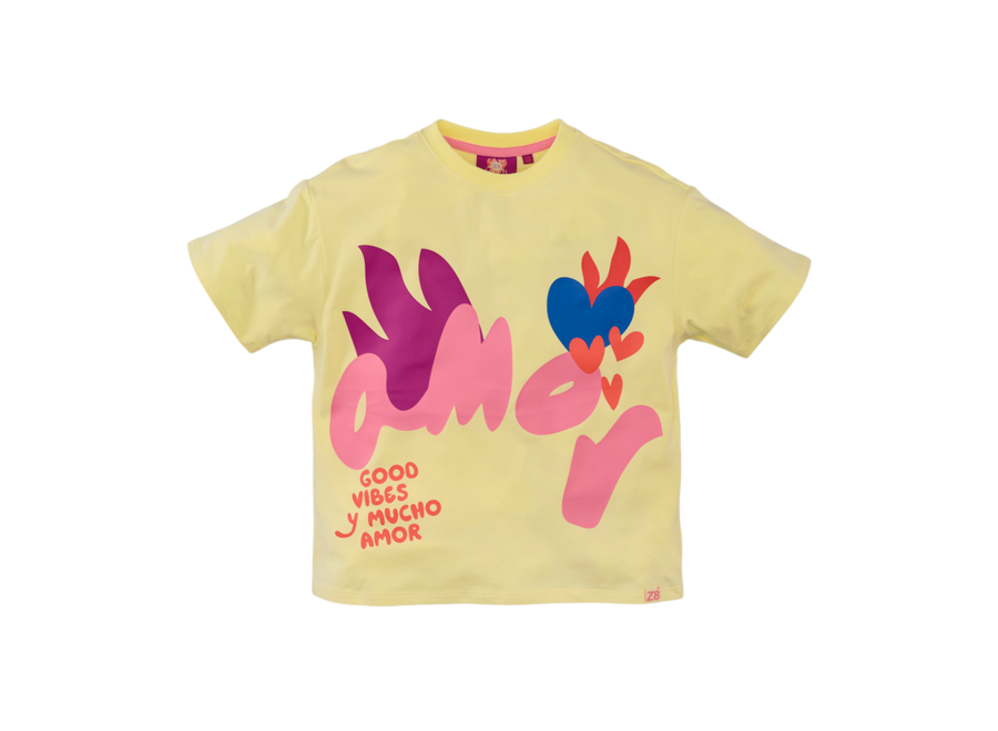 Alisha | Oversized Tee - Lovely Lemon