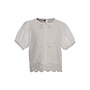 Little woven top Soft white