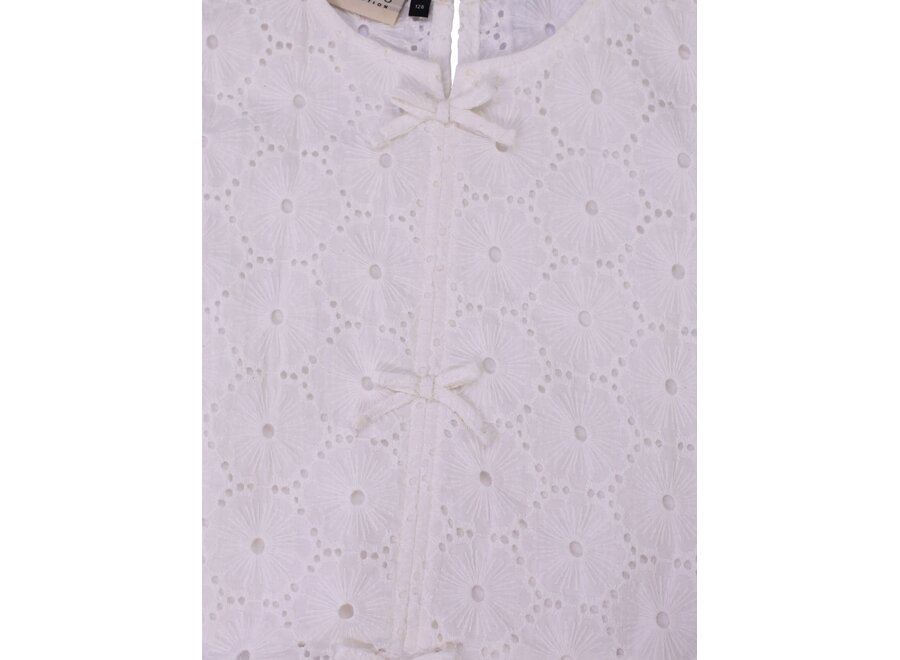 Little woven top Soft white