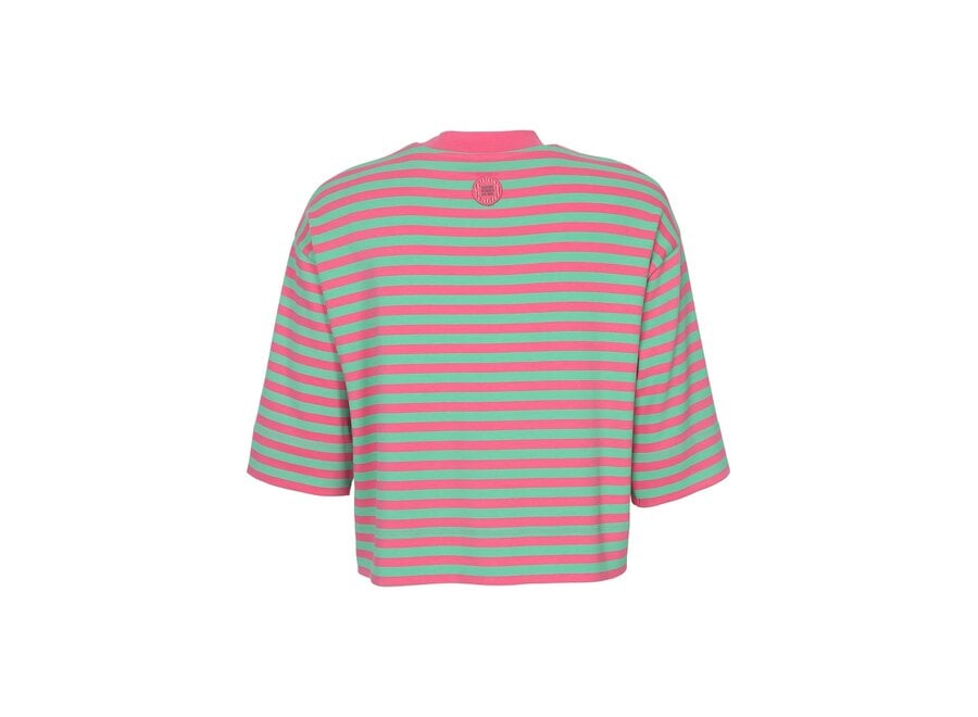 Little T-shirt - Pink summer stripe