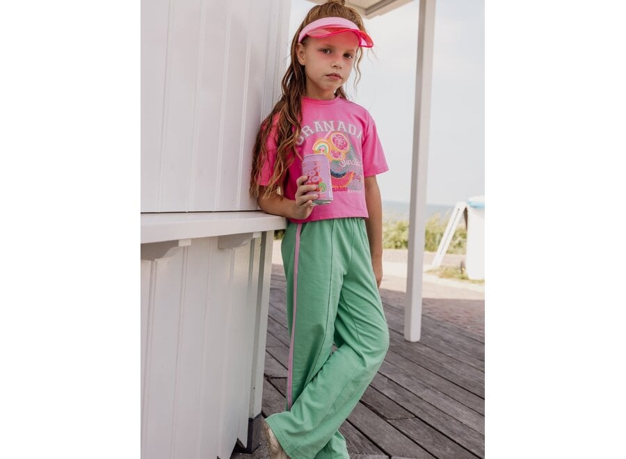 Little Sweat Wideleg - Bright green