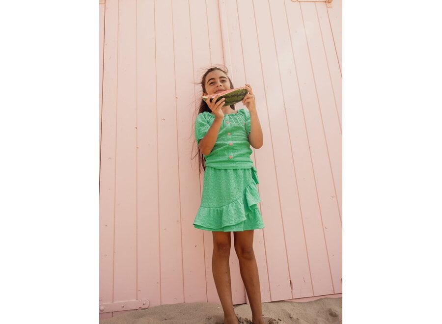 Little Crinckle Skirt - Bright green