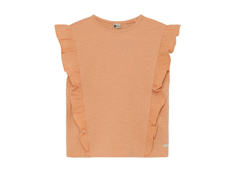 T-shirt Ruffle Dusty Coral