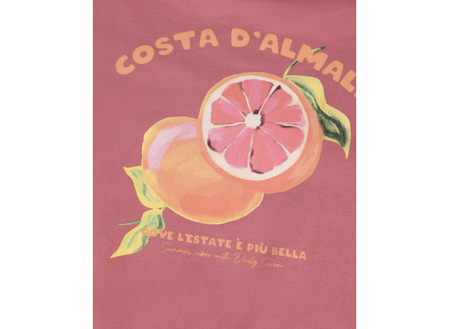 T-shirt Backprint Heather Rose