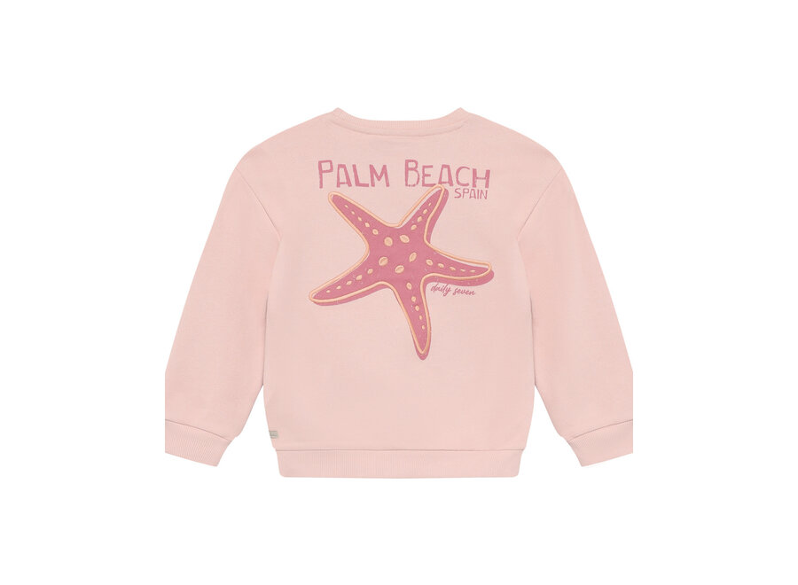 Sweater Backprint Silver Pink