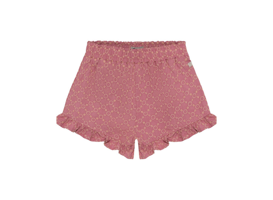 Ruffle Shorts Broderie Rose