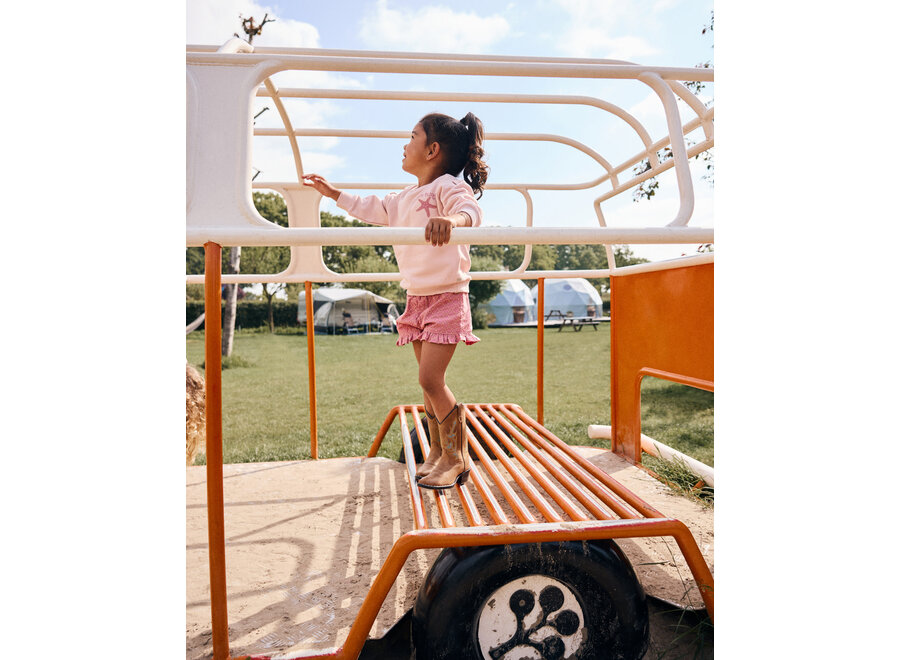 Ruffle Shorts Broderie Rose