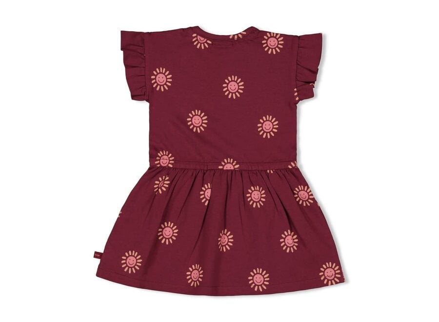 Jurk AOP - Salsa Sunset Bordeaux