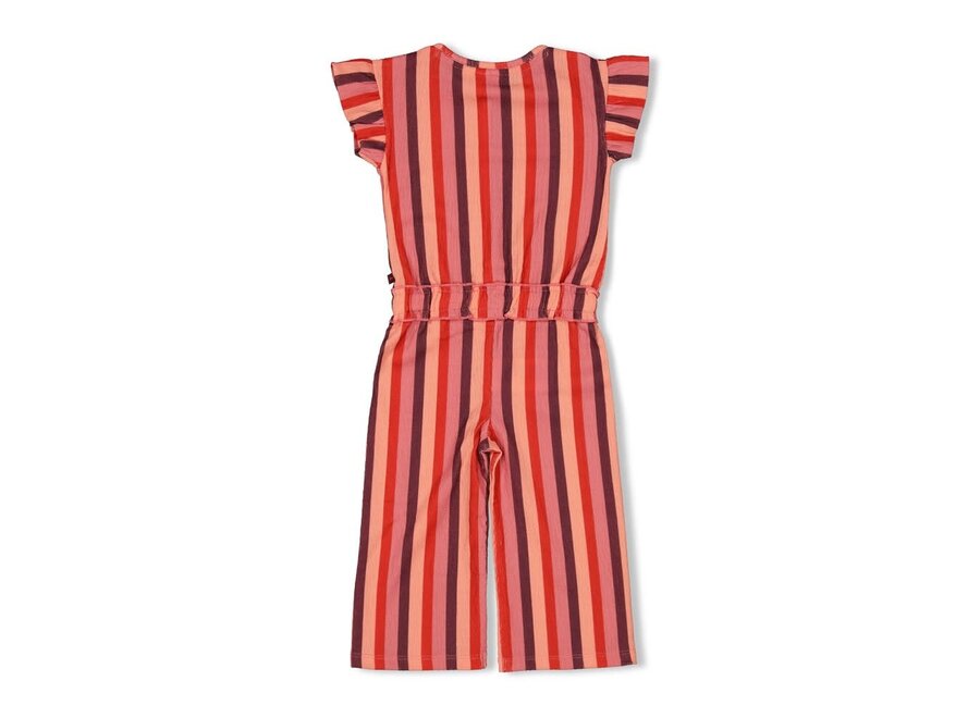 Jumpsuit streep seersucker - Salsa Sunset