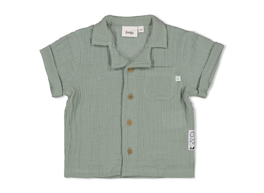 Blouse mousseline - Summer Woven zeegroen