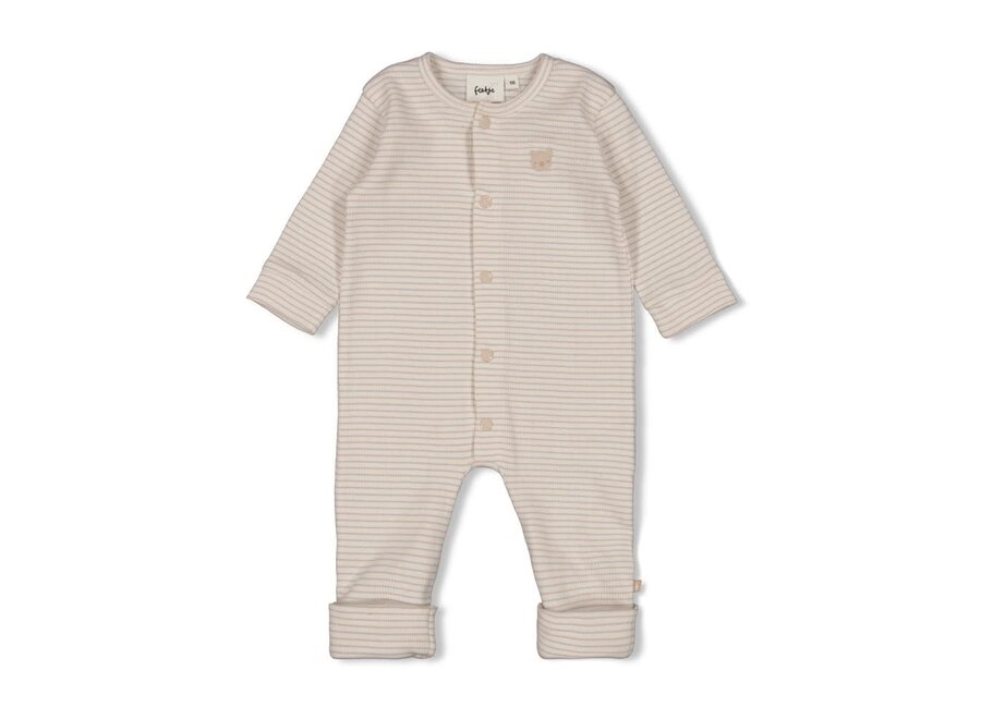 Pak omslagvoet rib met streep - Honey Bear zand