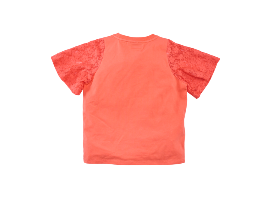 Davina | Oversized Tee - Living coral