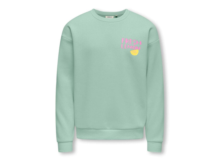 Trui Canasta - Aqua foam lemon