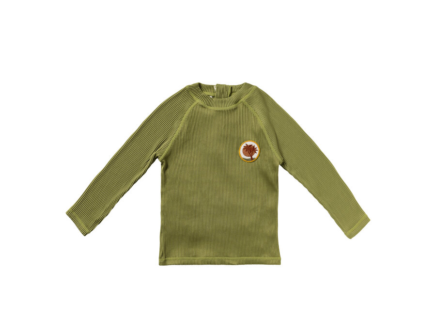 Solid Rib | Swim  Longsleeve - Iguana