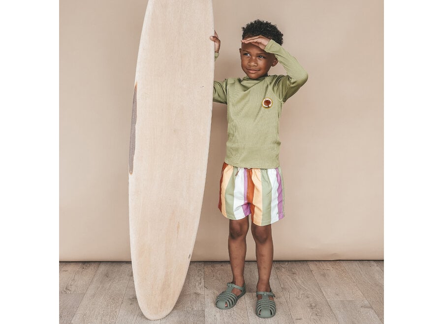 Solid Rib | Swim  Longsleeve - Iguana