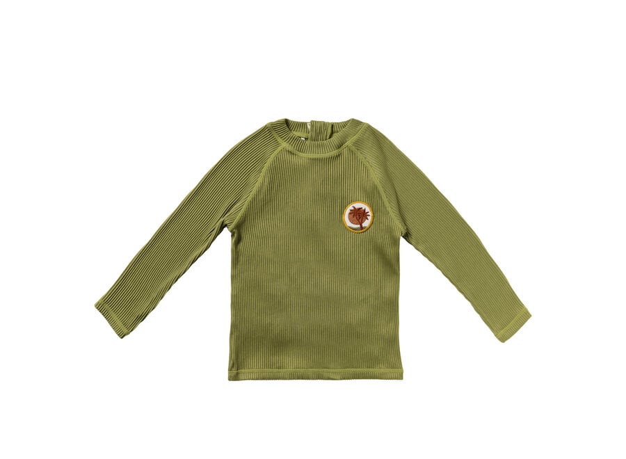 Solid Rib | Swim  Longsleeve - Iguana