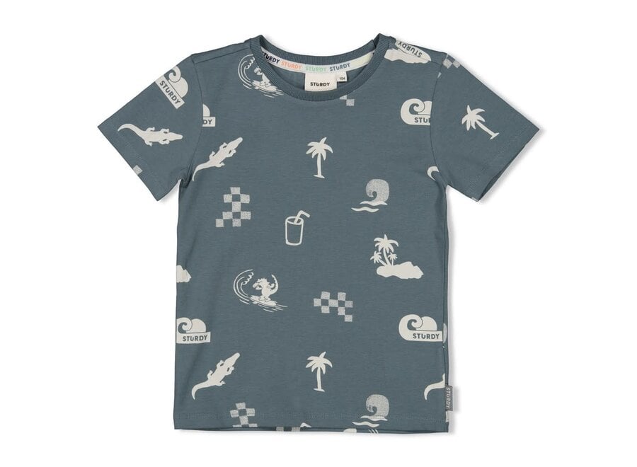 T-shirt AOP - Lagoon Legends - Petrol