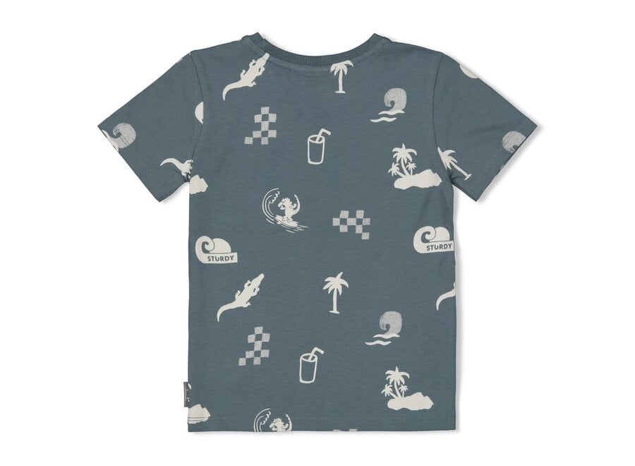 T-shirt AOP - Lagoon Legends - Petrol