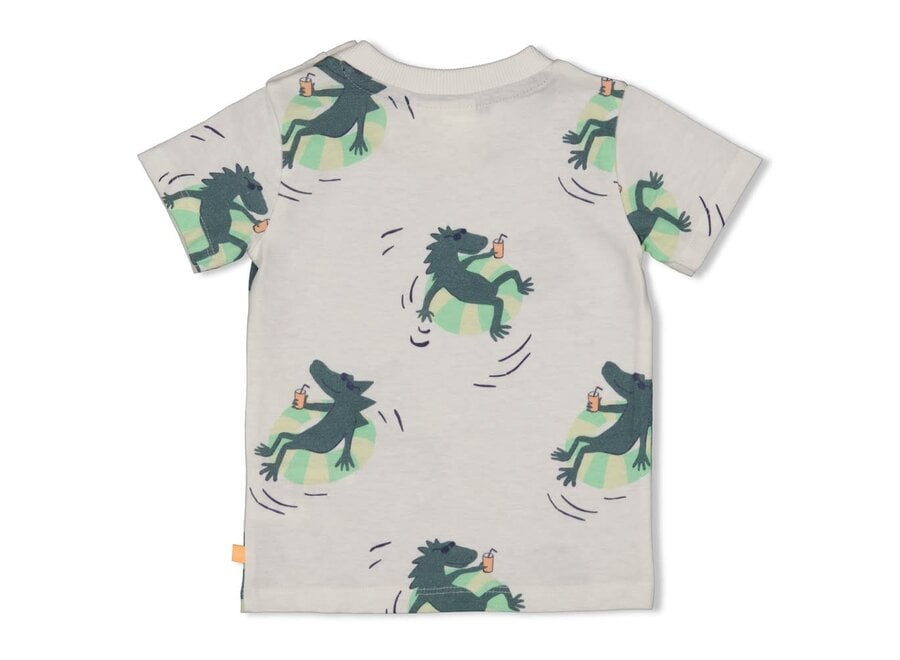 T-shirt AOP - Lagoon Legends - Wit