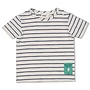 T-shirt streep - Seaside Happiness - Offwhite