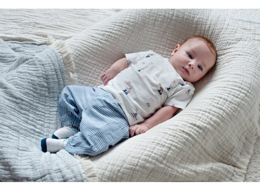 T-shirt AOP - Seaside Happiness - Offwhite