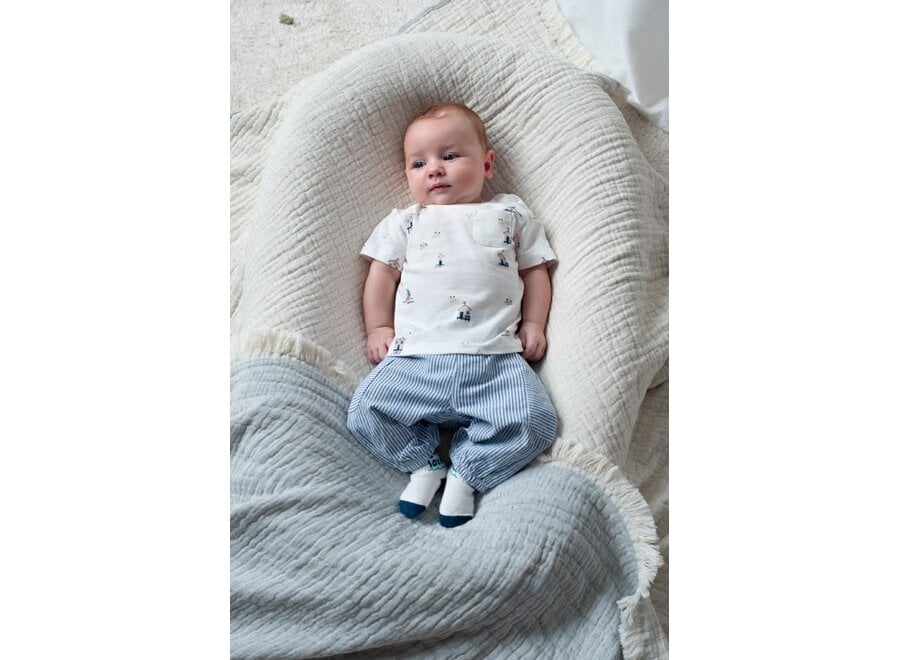 T-shirt AOP - Seaside Happiness - Offwhite