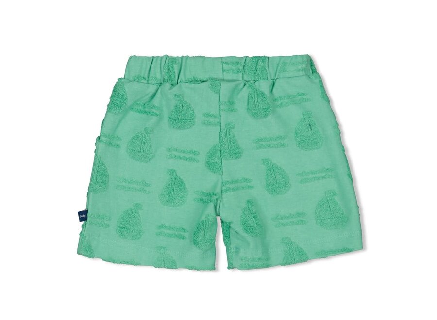 Short AO badstof - Seaside Happiness - Groen