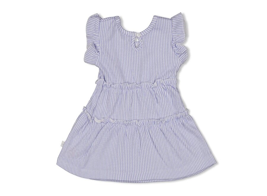 Jurk crinkle streep k/m - Sea La Vie - Lavendel