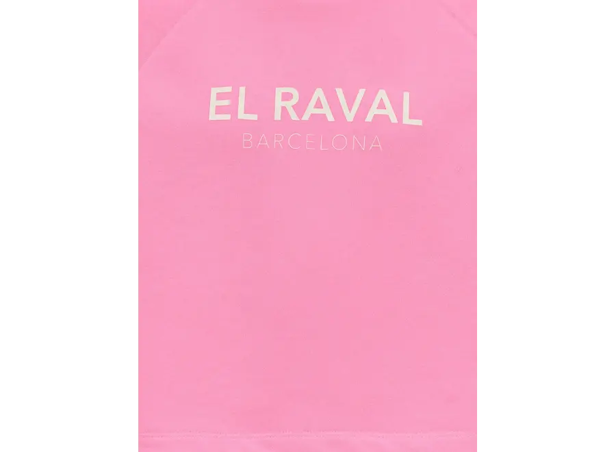 CORA S/S PRINT O-NECK  Begonia Pink Raval