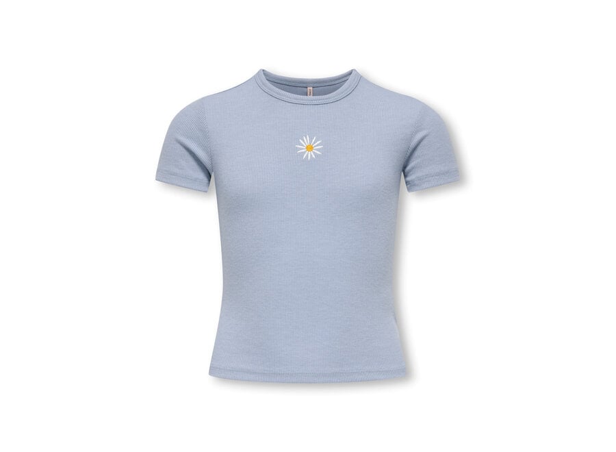 T-Shirt Elva June - Cashmere Blue Daisy/Cloud Dancer