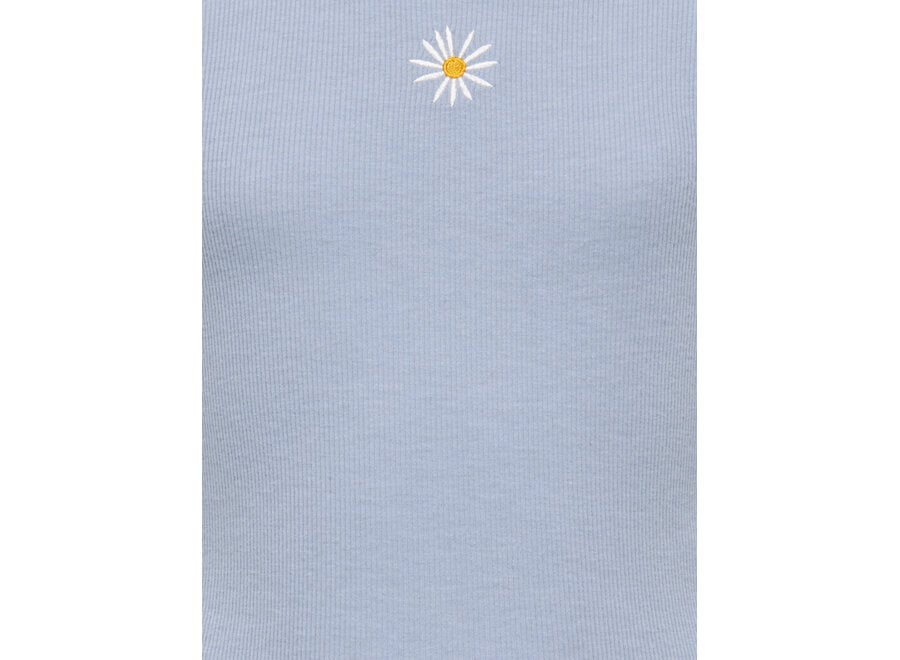 T-Shirt Elva June - Cashmere Blue Daisy/Cloud Dancer