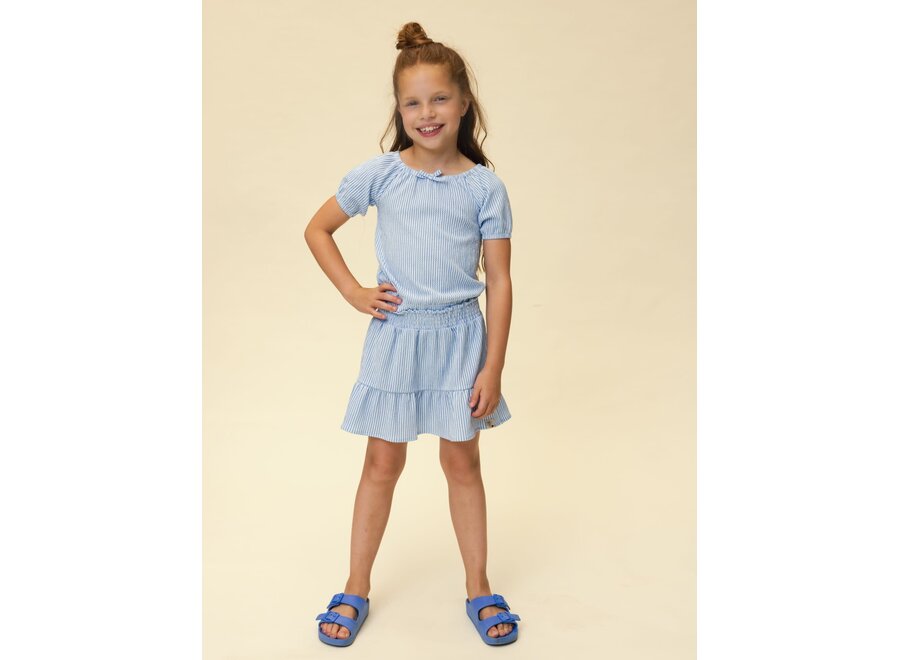 Little striped skirt - Blue stripe