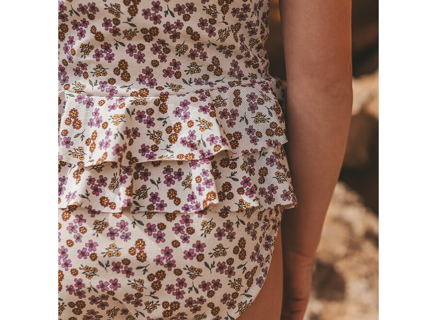 Sparkly Flower | Swimsuit - White swan