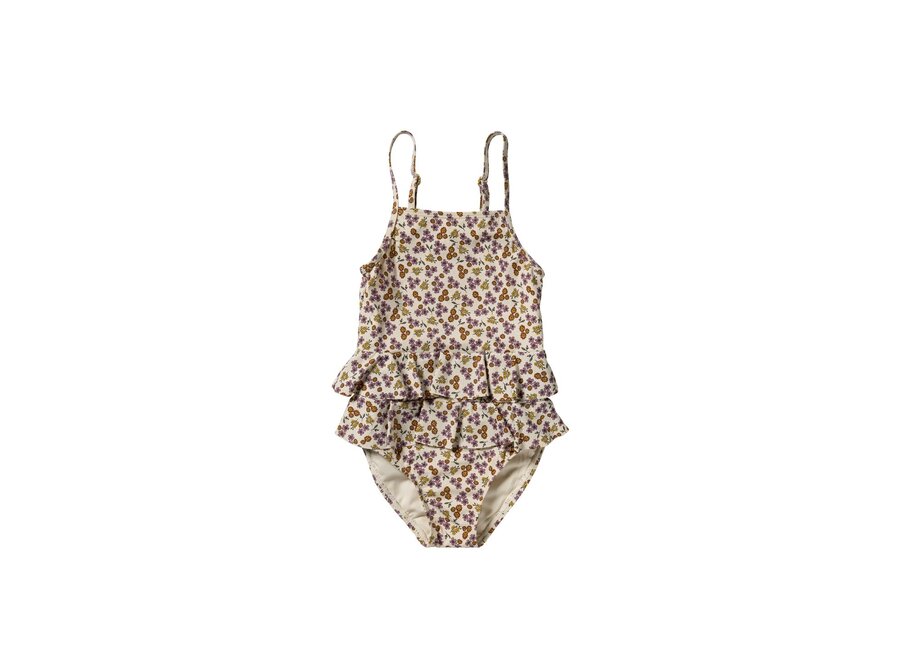 Sparkly Flower | Swimsuit - White swan