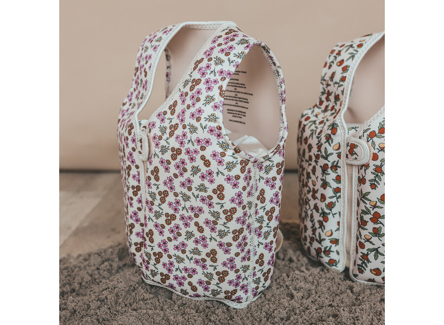 Sparkly Flowers | Floating Vest - White Swan