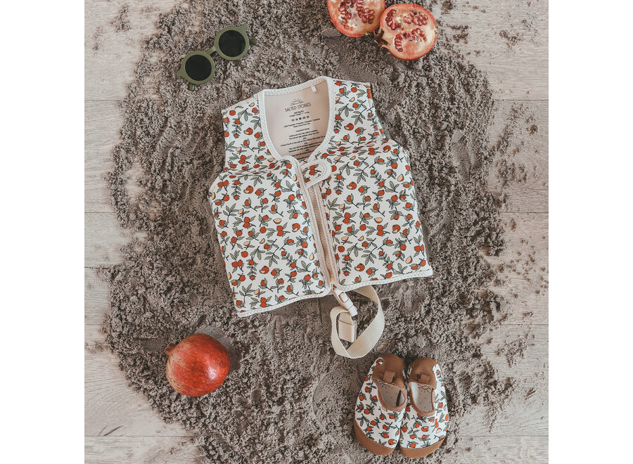 Sparkly Flowers | Floating Vest - White Swan