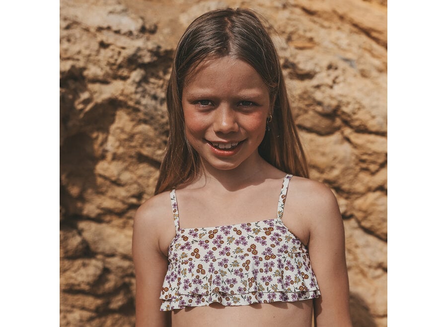 Sparkly Flower | Bikini - Bombay Brown